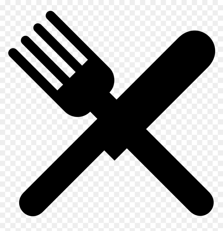 Knife And Fork Sign Png, Transparent Png - fork png