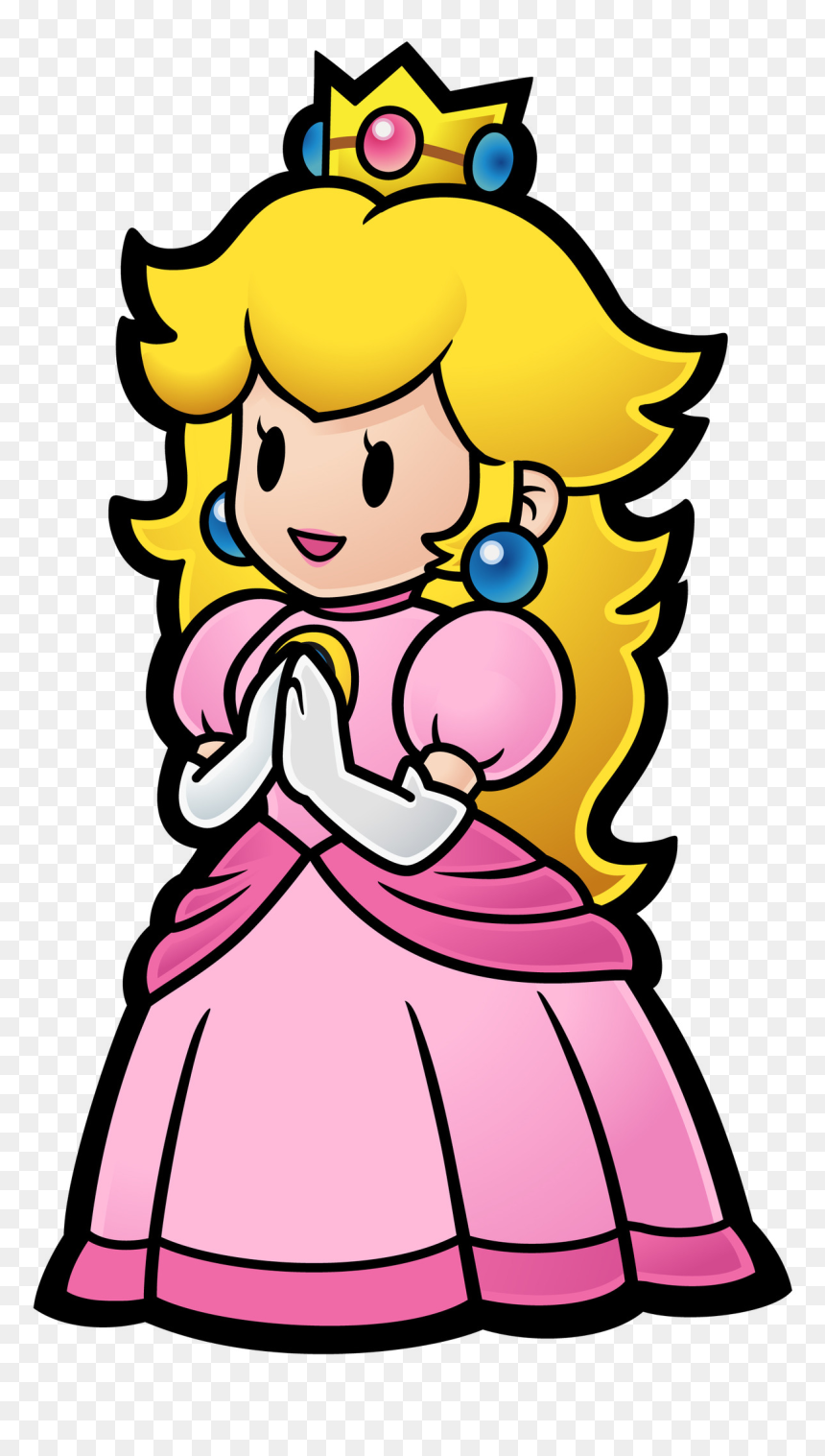 Paper Mario Sticker Star Peach, HD Png Download - peach png