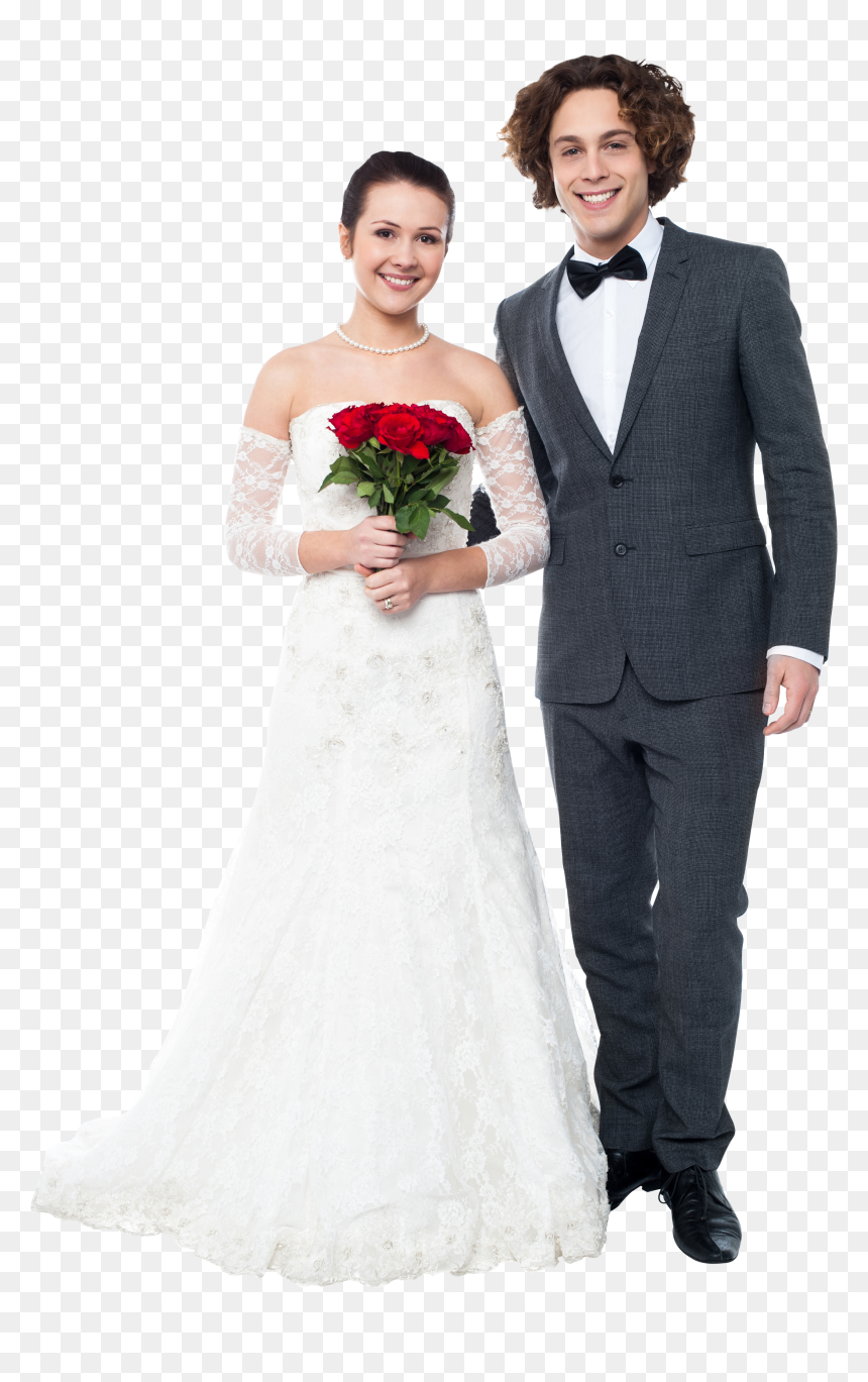 Wedding Couple Dress Png, Transparent Png - wedding png