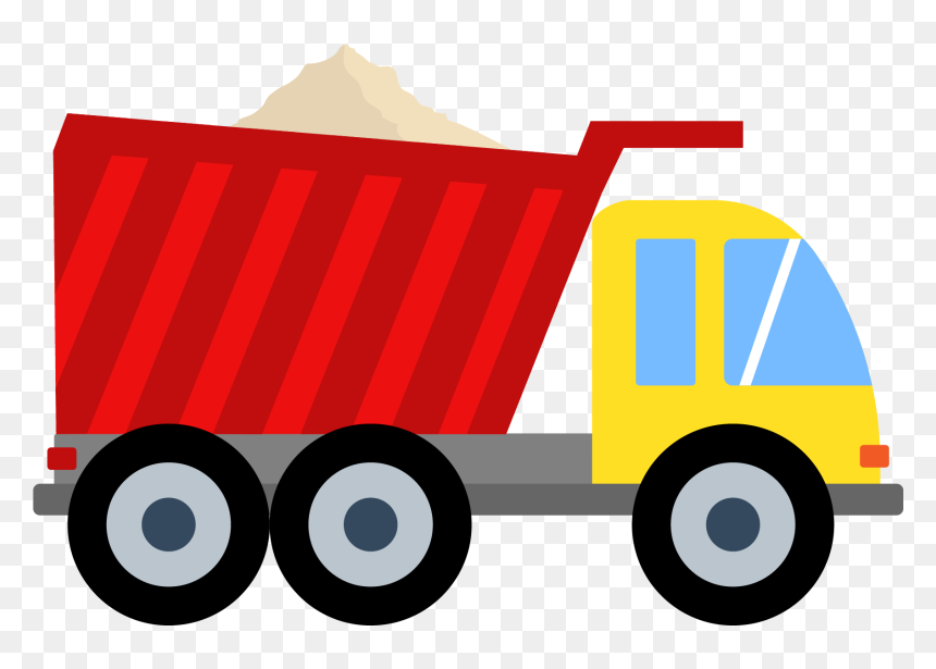 Cartoon Dump Truck Png, Transparent Png - truck png