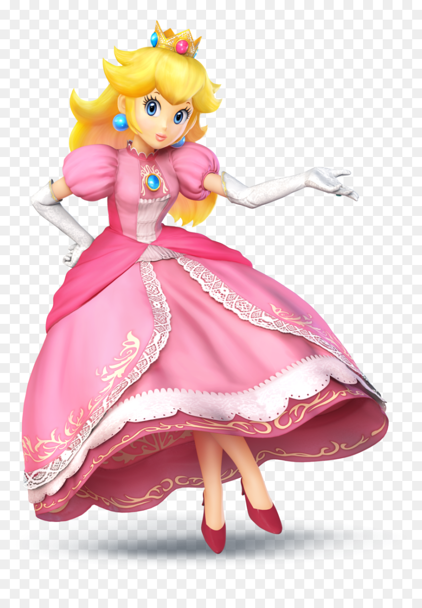 Super Smash Bros For Wii U Peach, HD Png Download - peach png