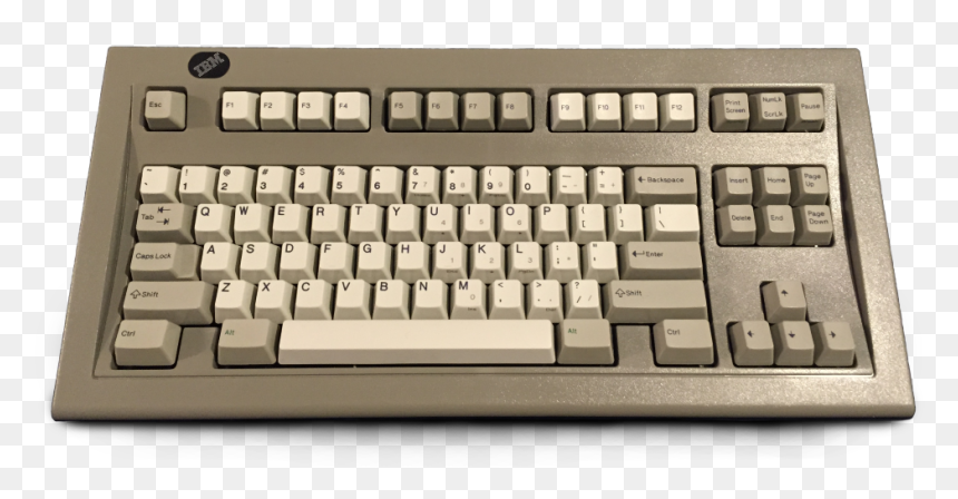Ibm Model M Space Saving Keyboard - Ibm Model F Terminal Keyboard, HD Png Download - keyboard png
