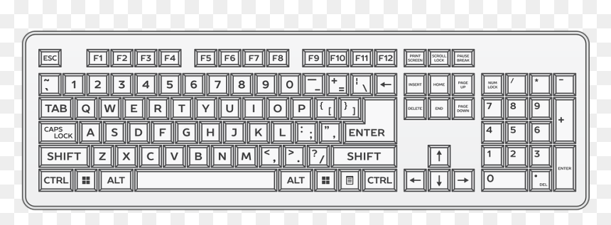 Keyboard Png - Magic Keyboard С Цифровой Панелью, Transparent Png - keyboard png