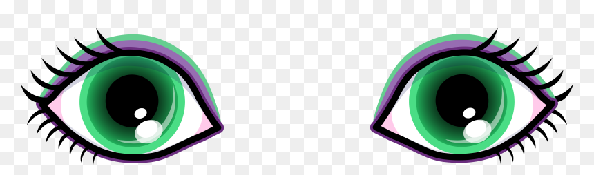 Green Eyes Clipart, HD Png Download - googly eyes png