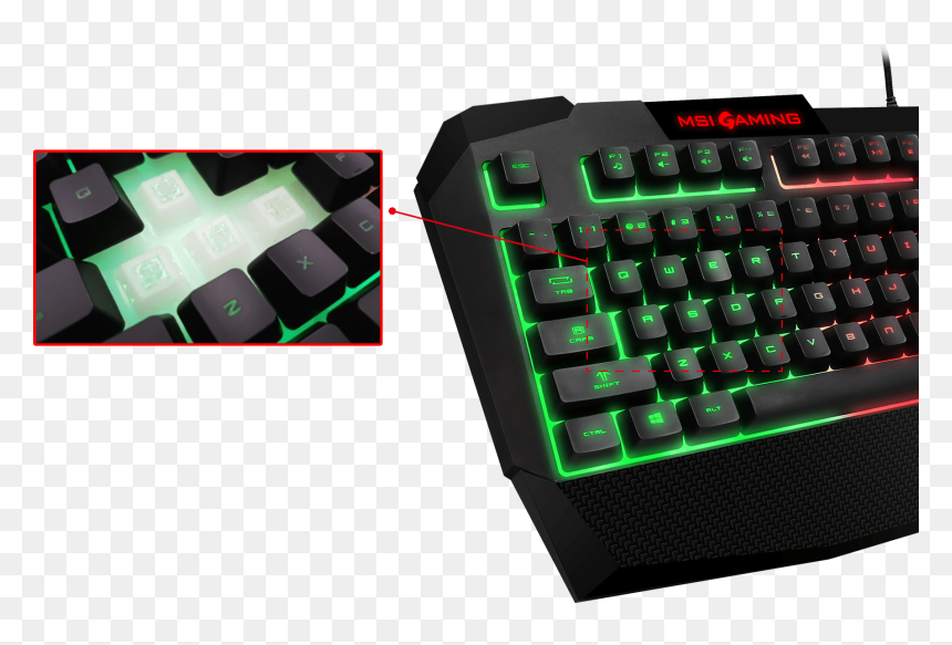 Msi Vigor Gk40 Combo, HD Png Download - keyboard png