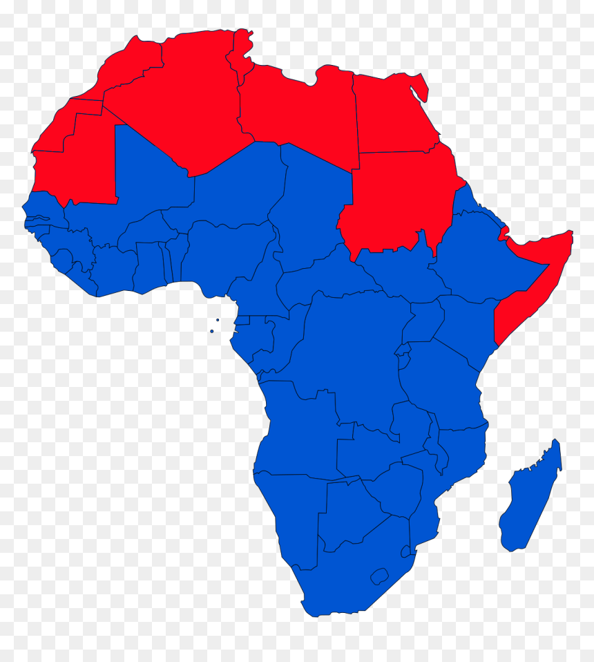Africa Official Language Map, HD Png Download - map png