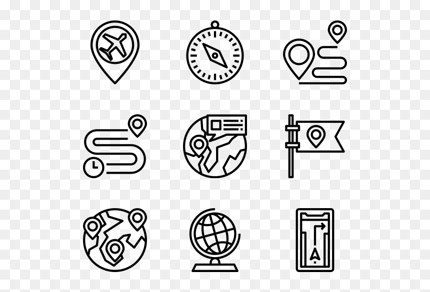 Medical Equipment Icon Png, Transparent Png - map png