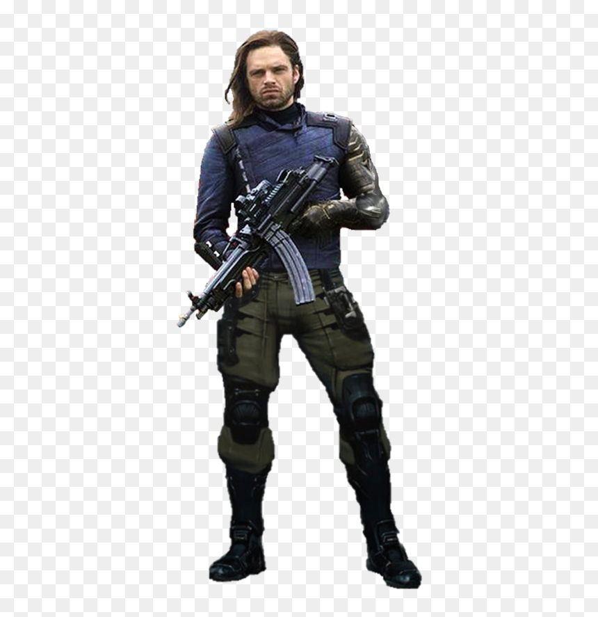 Avengers Infinity War Bucky Png, Transparent Png - soldier png