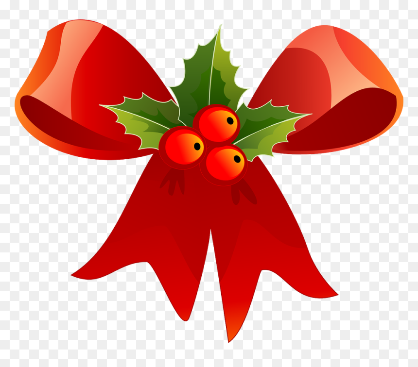 Ribbon For Christmas, HD Png Download - mistletoe png