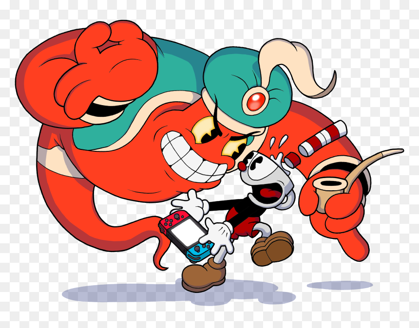 Cuphead Switch Art, HD Png Download - cuphead png