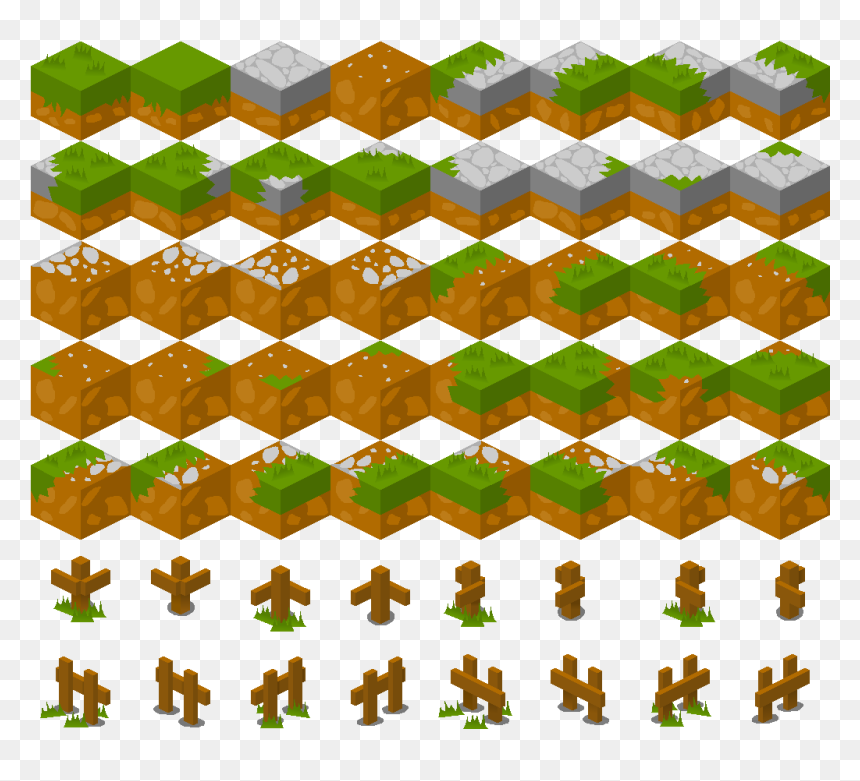 Isometric Game Tiles, HD Png Download - 128x128 png images