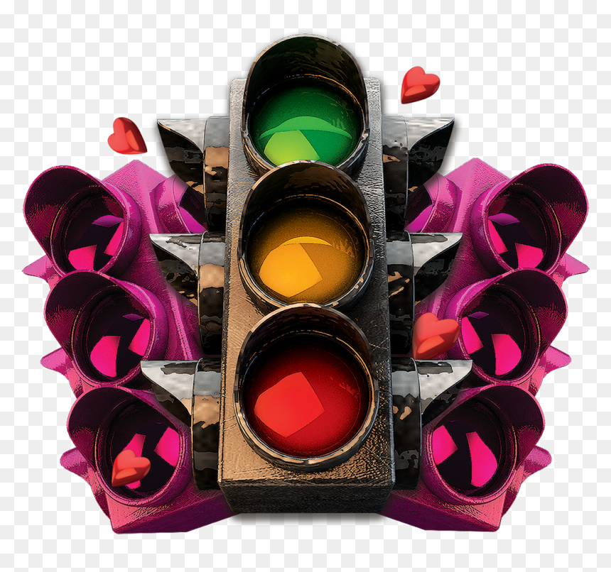 Valentines Traffic Light Party, HD Png Download - tre png