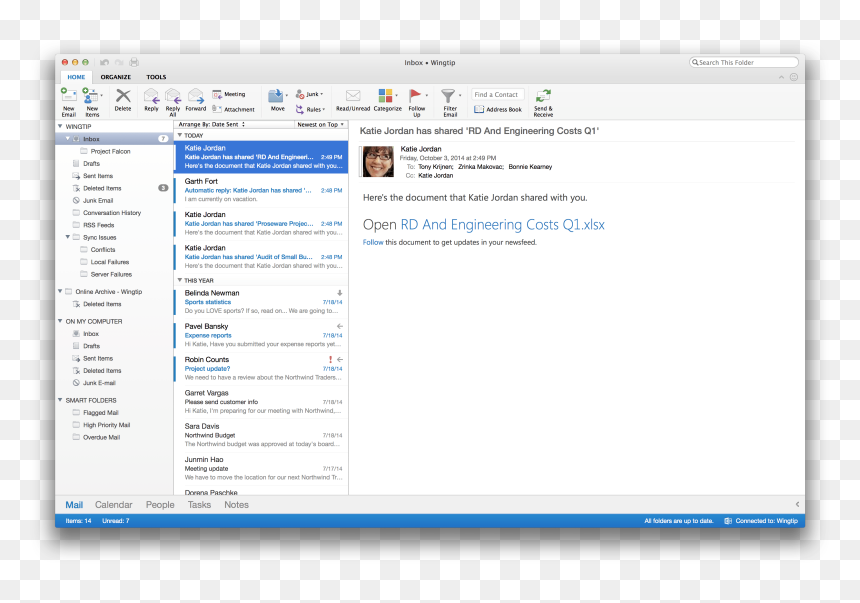 Outlook For Mac, HD Png Download - outlook icon png
