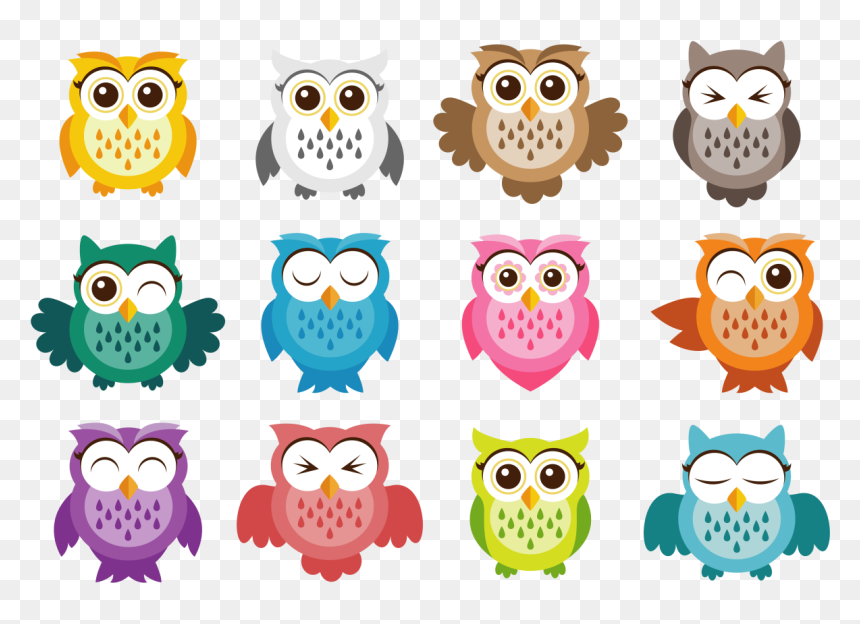 Cute Owl Vector Png, Transparent Png - email vector icon png