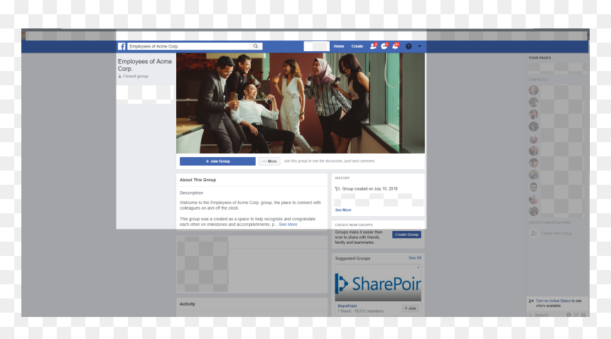 Screenshot, HD Png Download - facebook page png