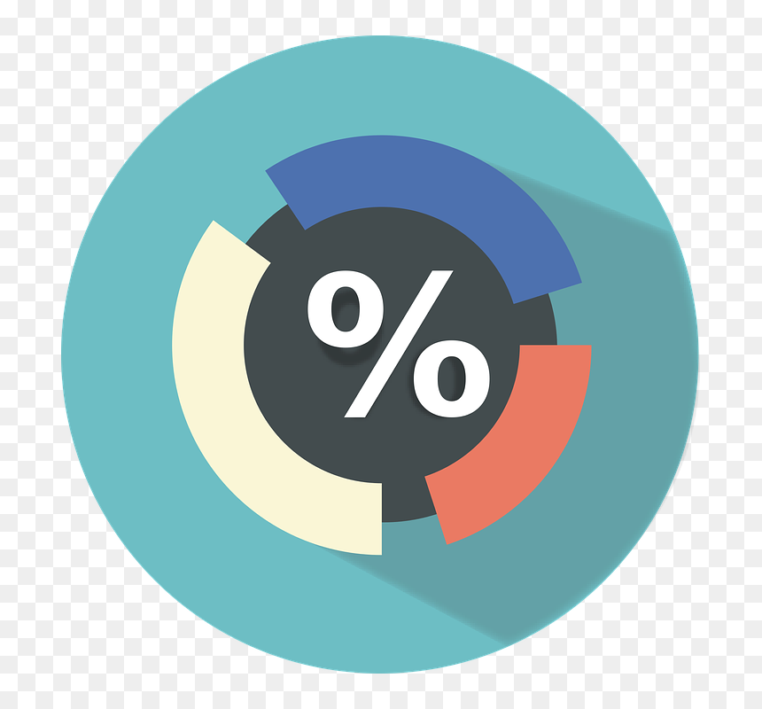 Percentage Flat Icon, HD Png Download - financial icon png