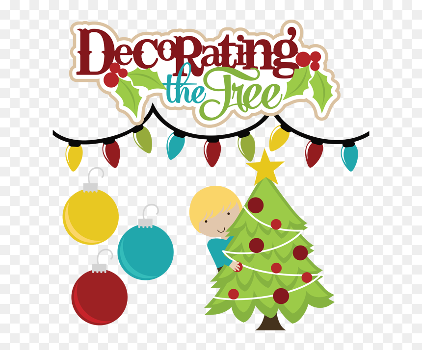 Clip Art Christmas Tree Decorating, HD Png Download - christmas png files