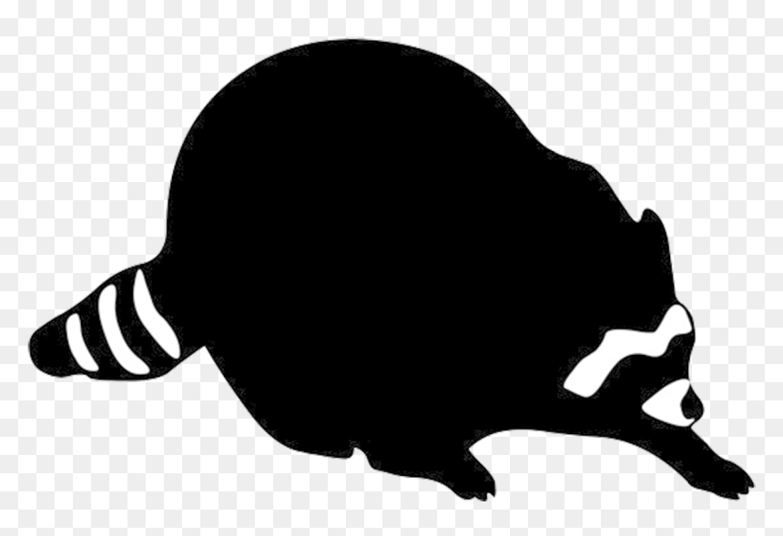 Racoon Silhouette Transparent Background, HD Png Download - animal silhouette png