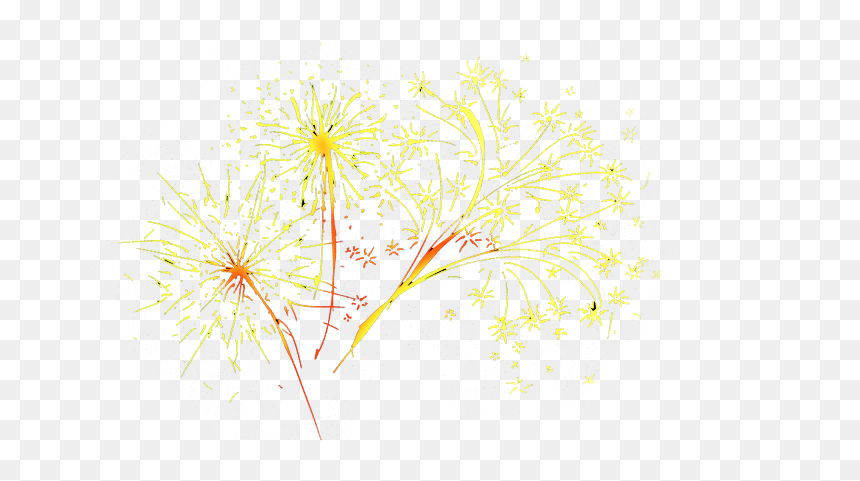 Floral Design, HD Png Download - fireworks png image