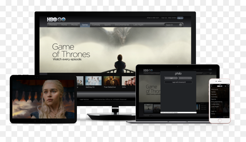 Led-backlit Lcd Display, HD Png Download - hbo go png
