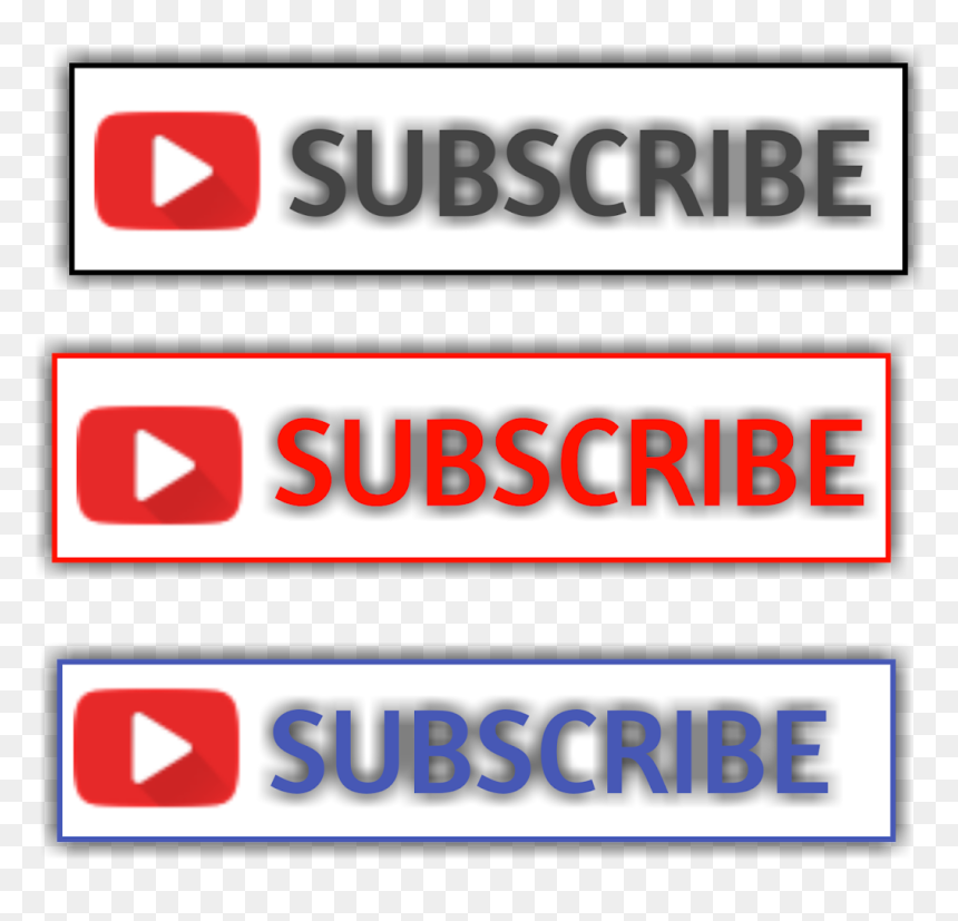 Sign, HD Png Download - blue subscribe button png