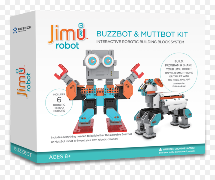 Jimu Robot Buzzbot And Muttbot Kit, HD Png Download - android robot png