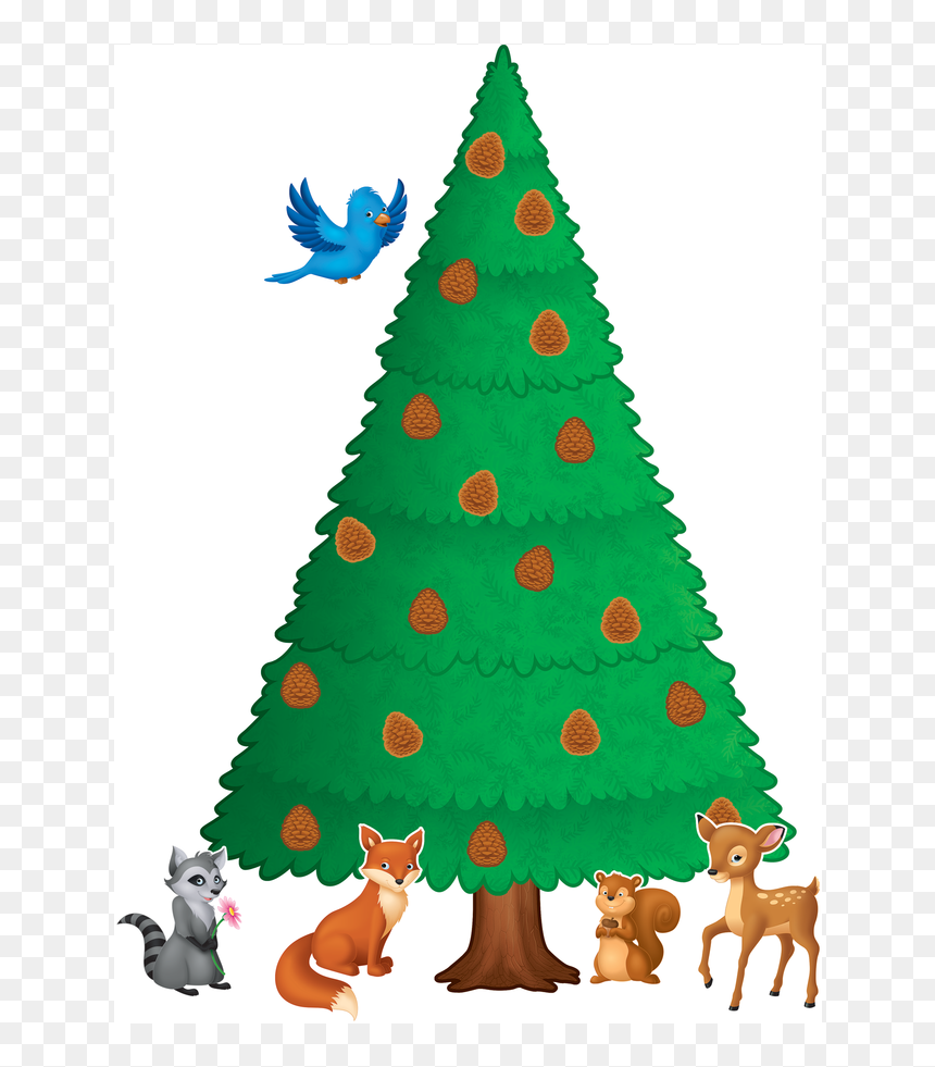 Teacher Created Resources Tree Bulletin Board, HD Png Download - pinetree png