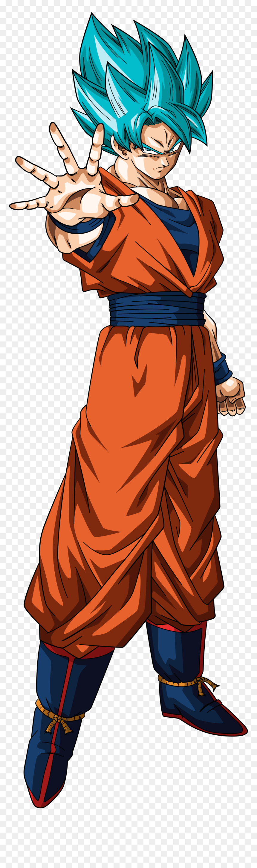 Goku Super Saiyajin Blue Png, Transparent Png - goku ssj blue png