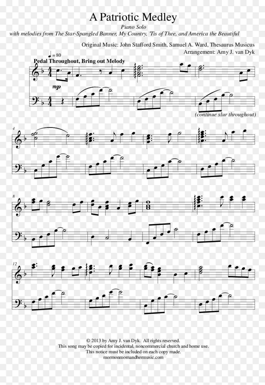 Sheet Music, HD Png Download - patriotic banner png