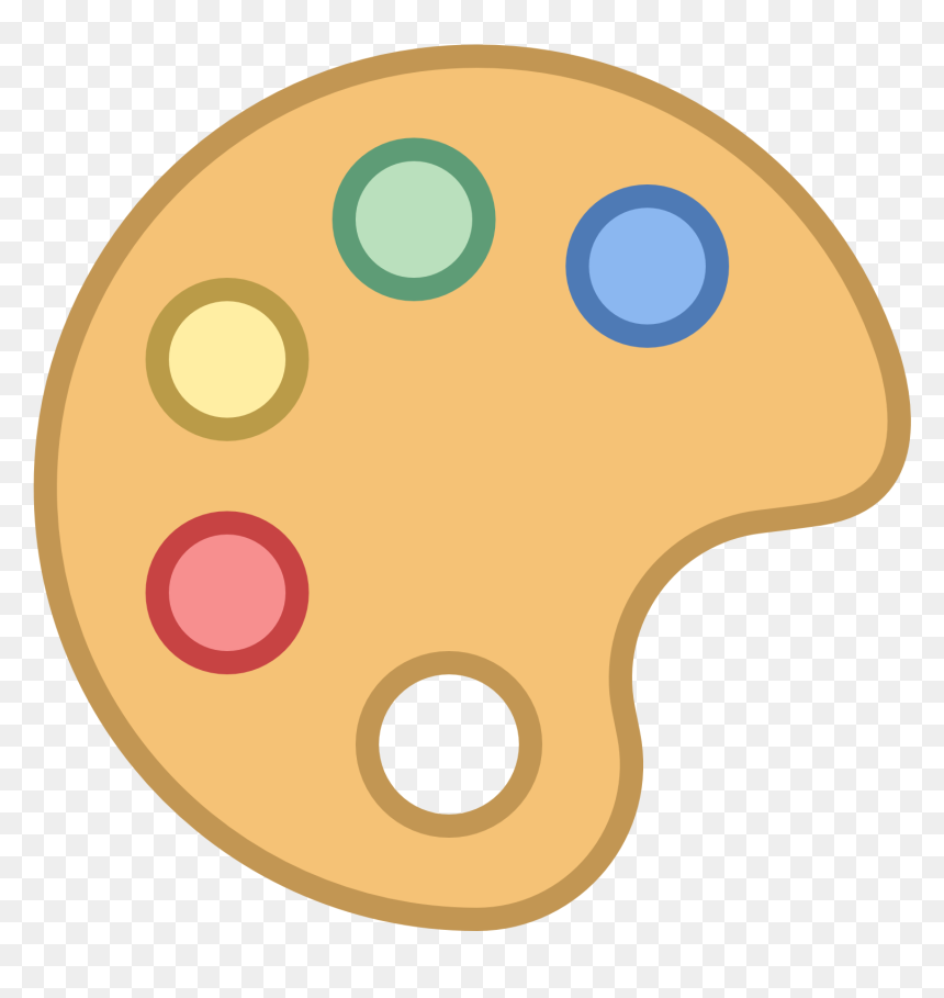 Paint Pallet Clip Art, HD Png Download - paintbrush icon png
