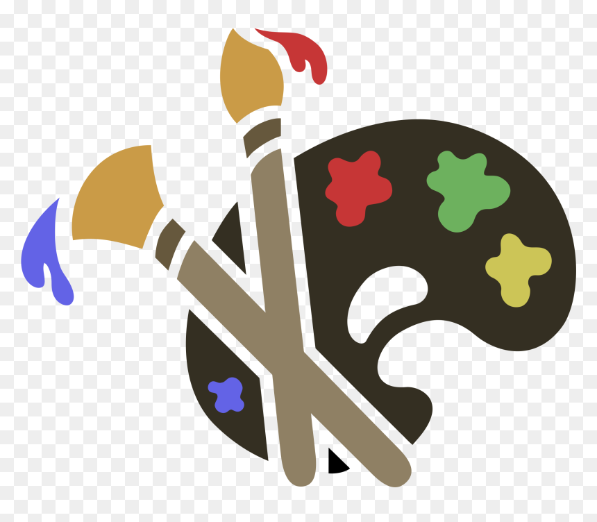 Paint Brush Silhouette Png, Transparent Png - paintbrush icon png