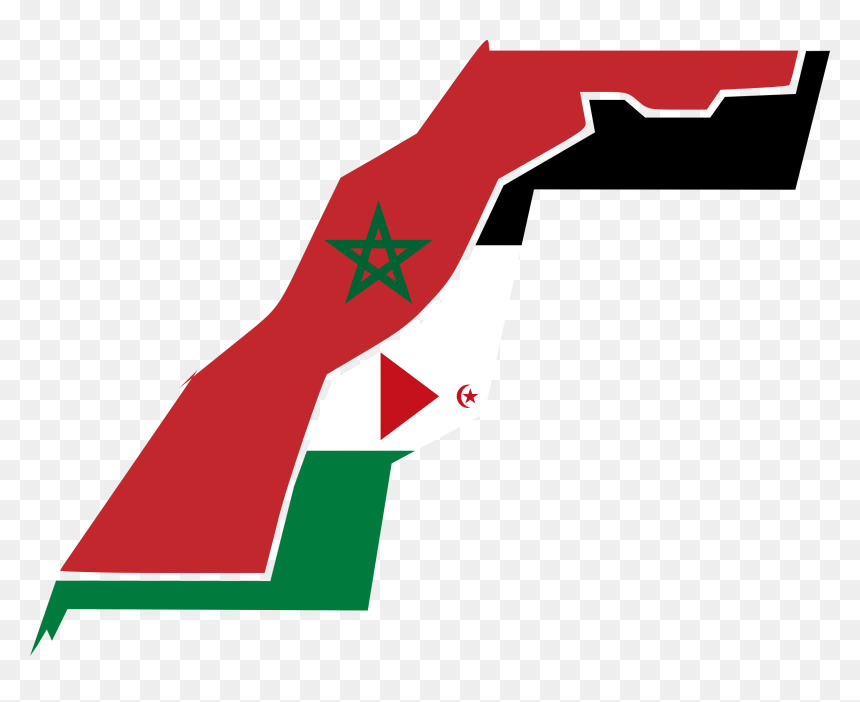 Morocco Western Sahara Flag, HD Png Download - morocco flag png