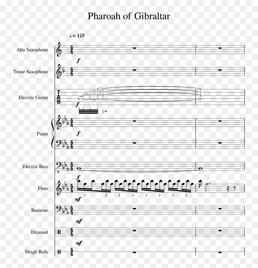 Sheet Music, HD Png Download - pharoah png