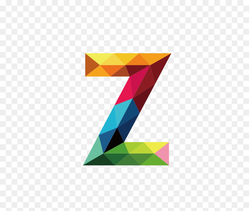 Colorful Letter Z Png, Transparent Png - z.png
