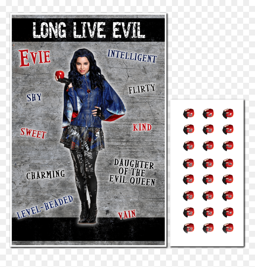 Evie Birthday Party, HD Png Download - disney descendants png