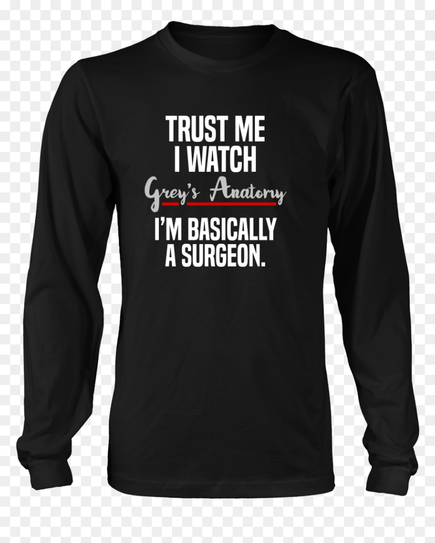 Long-sleeved T-shirt, HD Png Download - grey's anatomy png
