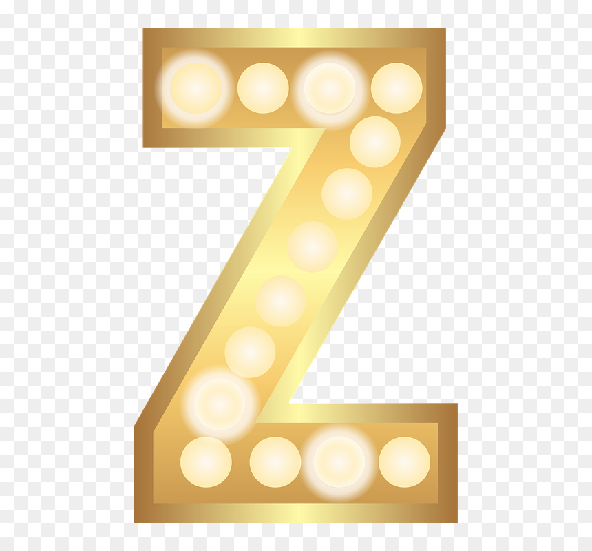 Letra De Luces Png, Transparent Png - z.png