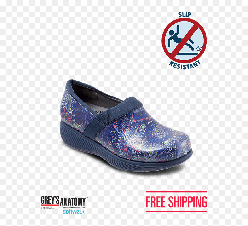 Blue Floral Nursing Shoes, HD Png Download - grey's anatomy png