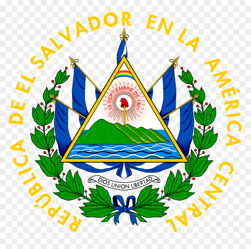 El Salvador Flag Symbol, HD Png Download - bandera el salvador png