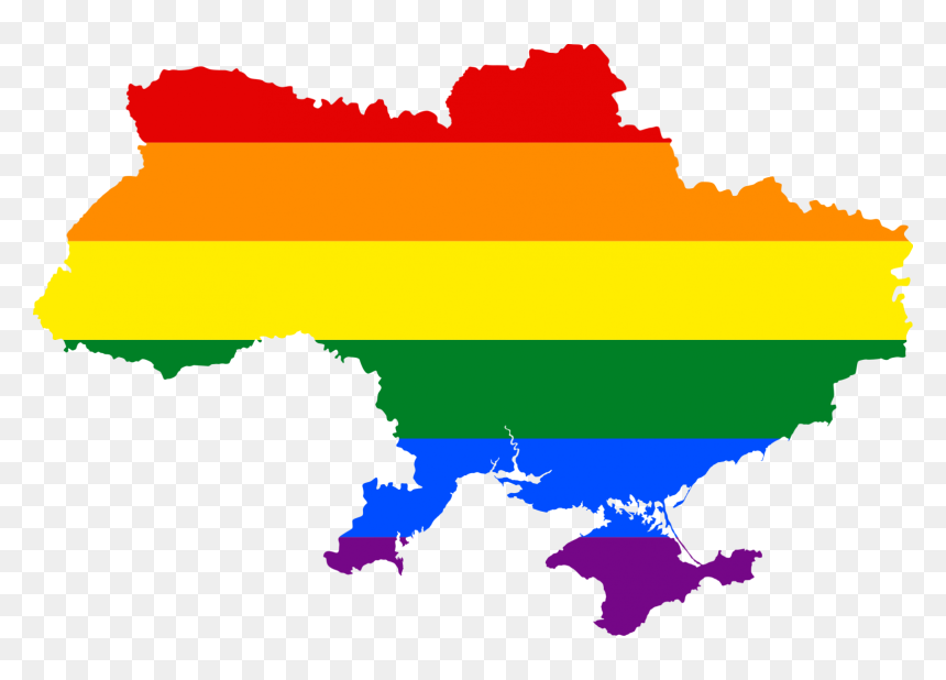 Flag Map Of Ukraine, HD Png Download - ukraine flag png