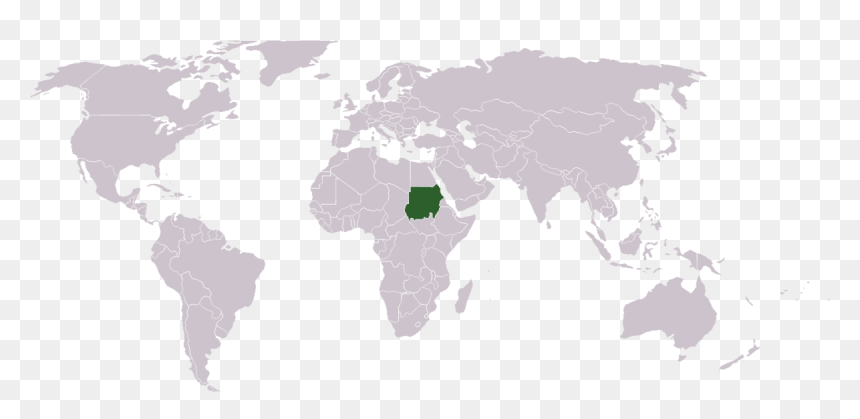 India And Pakistan, HD Png Download - world outline png