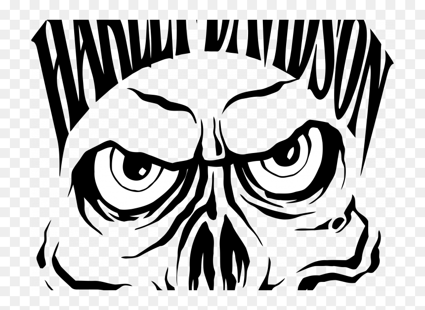 Harley Skull Png, Transparent Png - realistic devil horns png