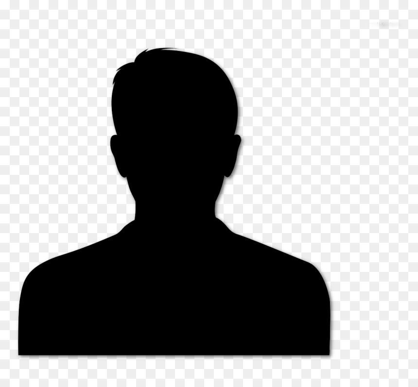Silhouette Man Head, HD Png Download - secretary png