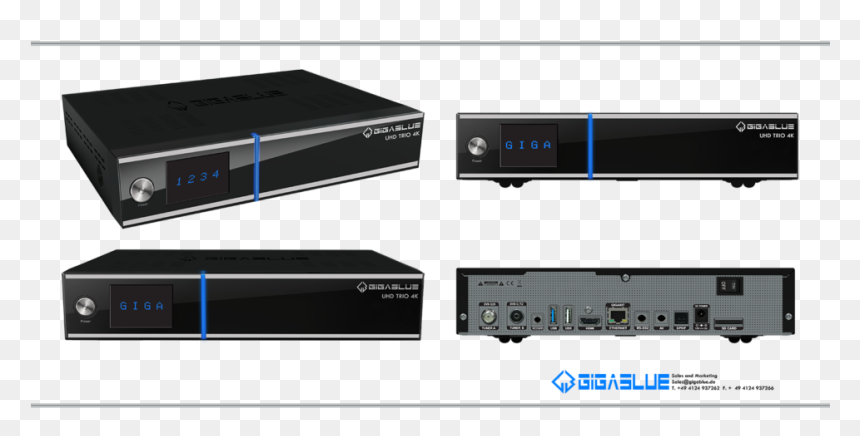 Gigablue Uhd Trio 4k, HD Png Download - 4k.png
