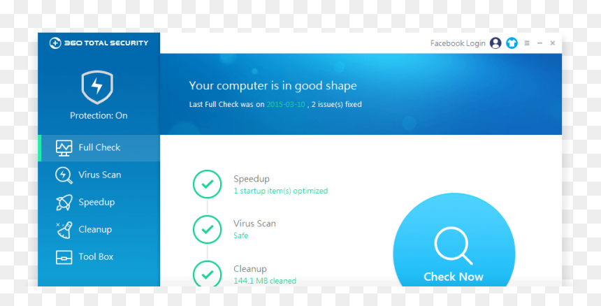 360 Total Security Premium, HD Png Download - clean up png