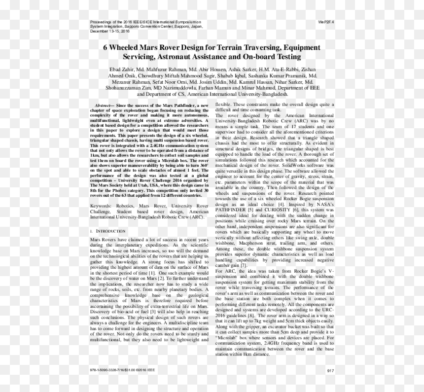 Untitled, On Page 60 Of The Book Entrelacs Ou Les Divagations, HD Png Download - mars rover png