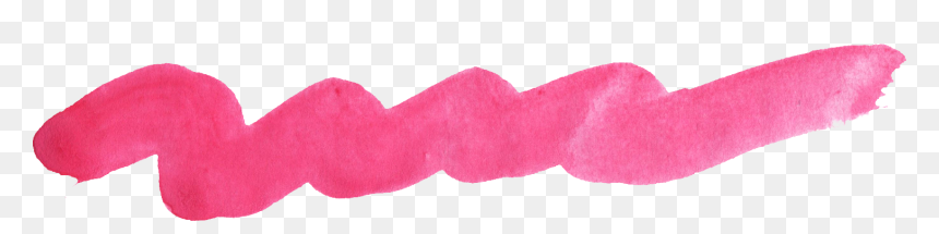Pink Brush Transparent, HD Png Download - pink watercolor splash png