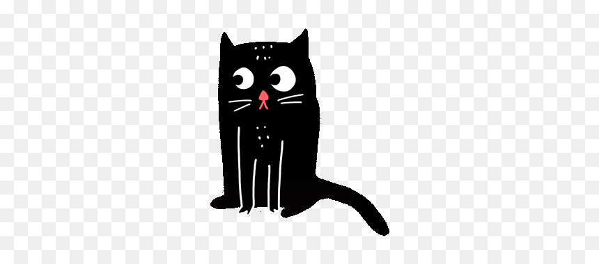 Black Cat, HD Png Download - lengua png