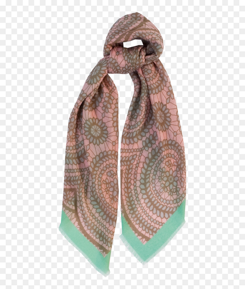 Scarf, HD Png Download - pink lace border png