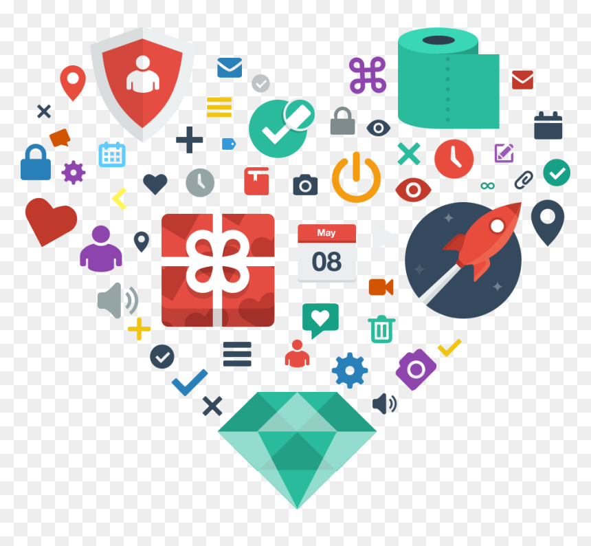 Flat Icon Interest, HD Png Download - color wheel icon png